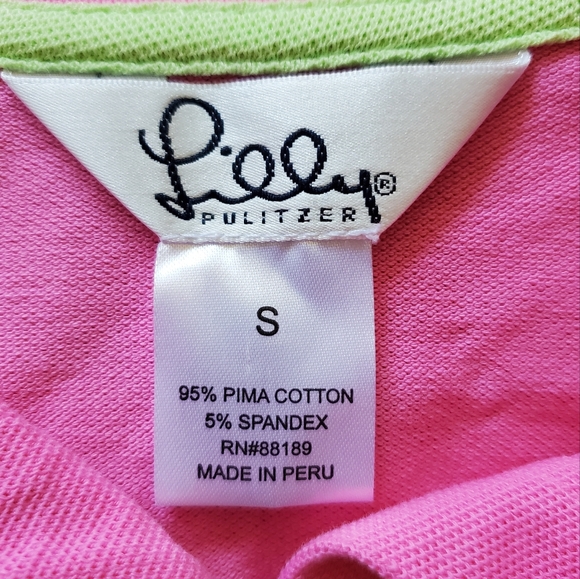 Lilly Pulitzer Vintage White Label Short Sleeve Polo. Size Small - Picture 4 of 4